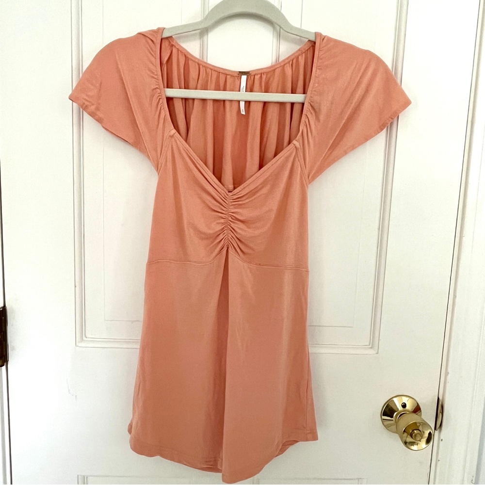 Free People baby pink top